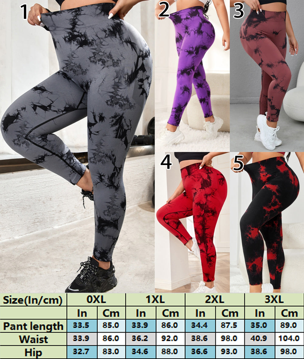 Abstract Print High-Rise Comfort Fit Leggings 2818