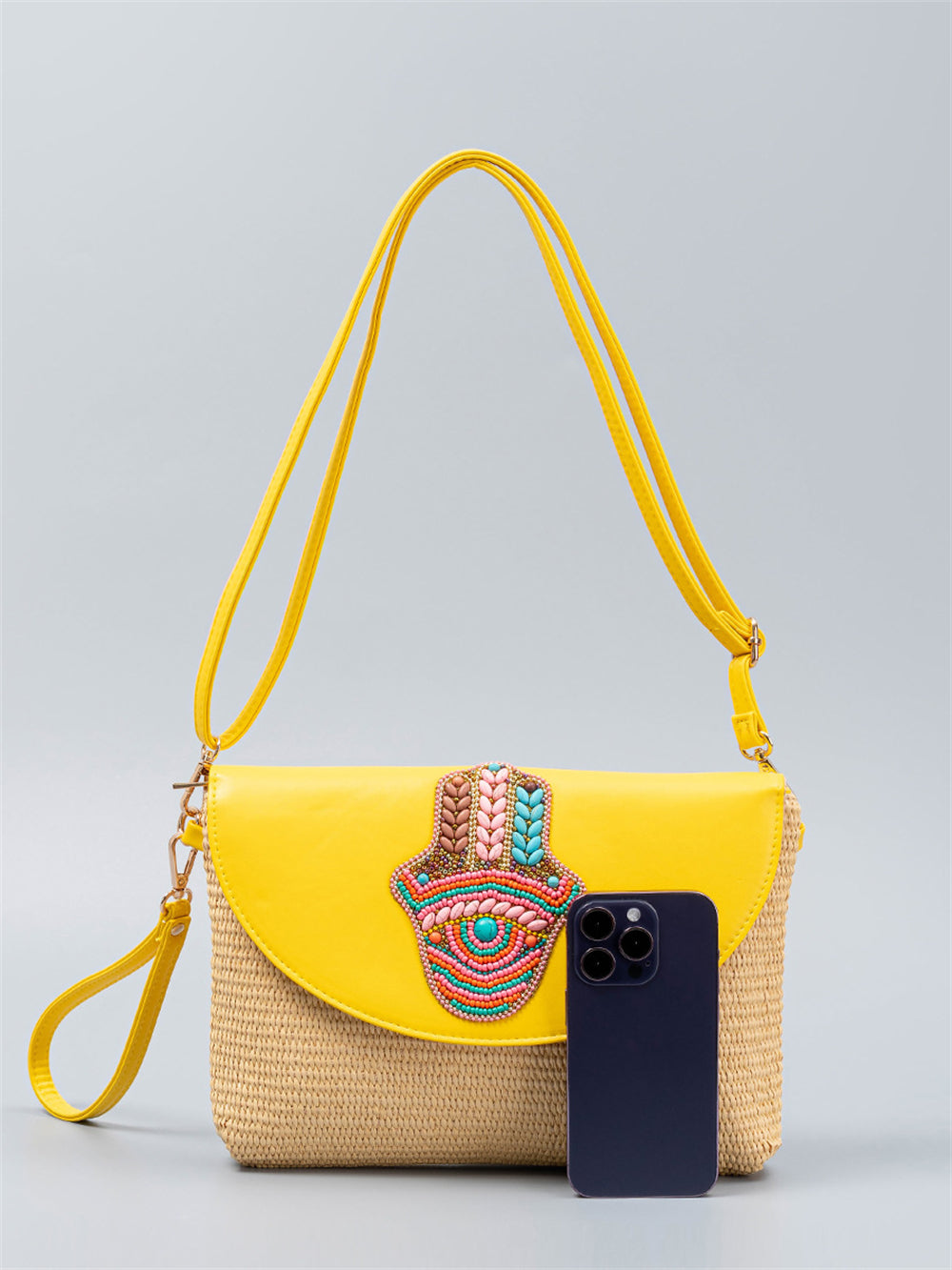 Artisanal Beaded Crossbody Bag 2881