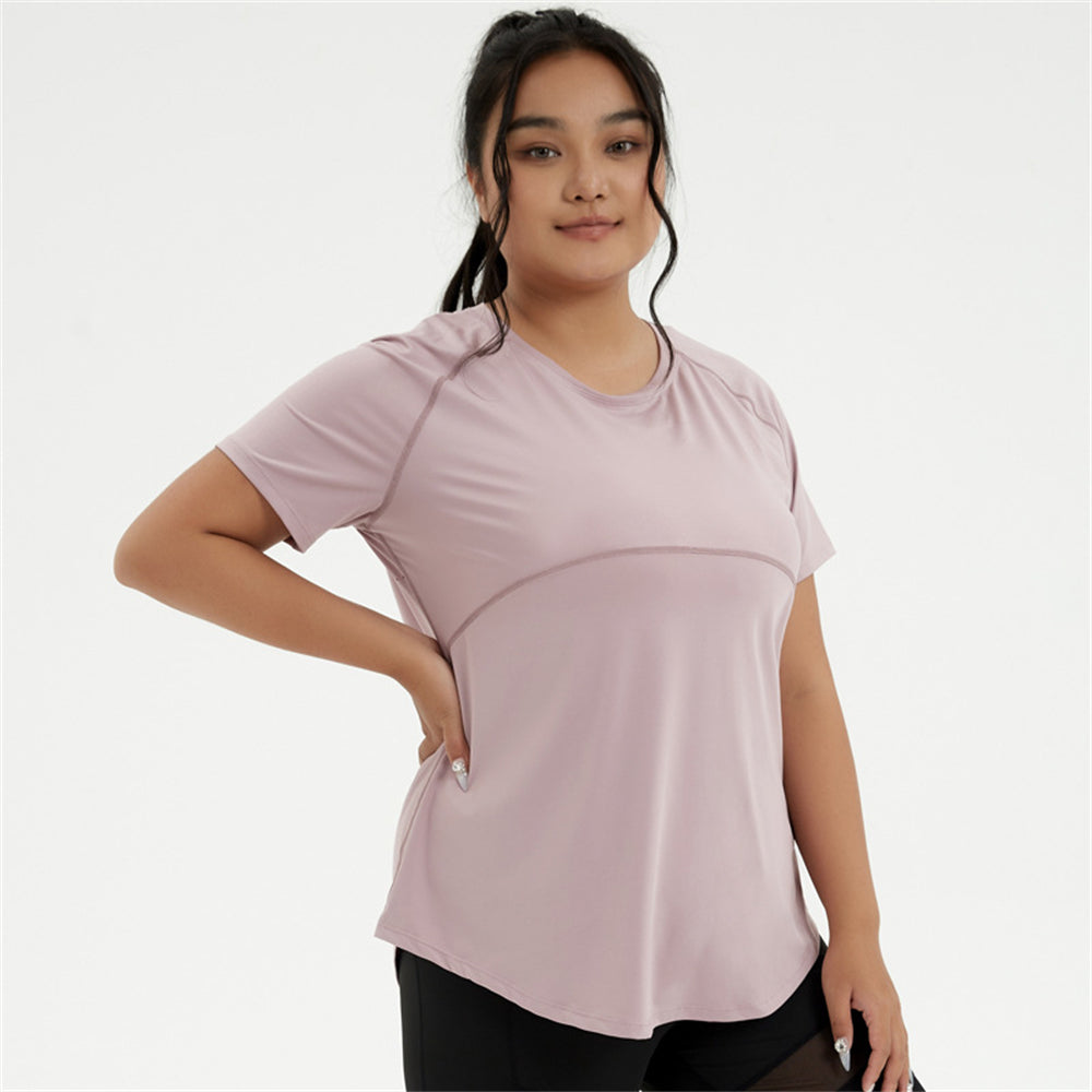 Baggy gym tops summer evening Yoga Essential Soft Fabric for Women 3019 Purple