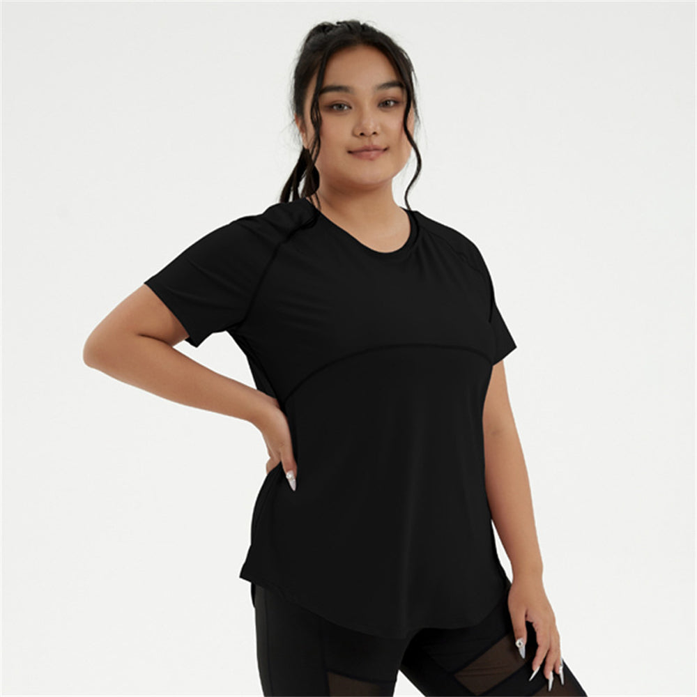 Baggy gym tops summer evening Yoga Essential Soft Fabric for Women 3019 Black