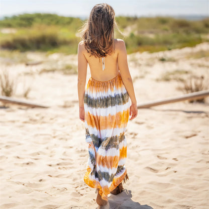 Beachside Harmony Striped Dress 2991