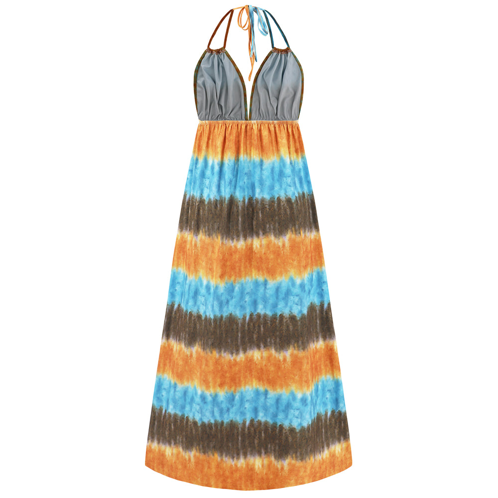 Beachside Harmony Striped Dress 2991