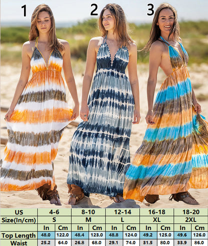 Beachside Harmony Striped Dress 2991