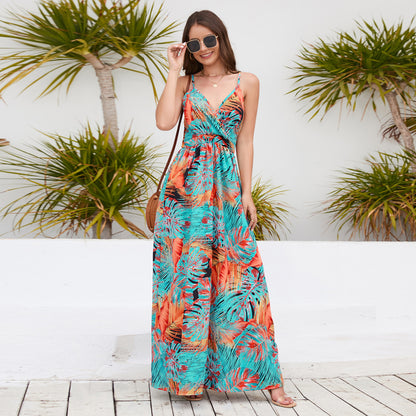 Bohemian Flair Maxi Dress 2987 Orange