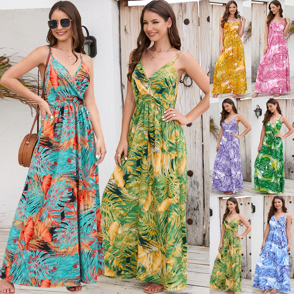 Bohemian Flair Maxi Dress 2987 Mix Color