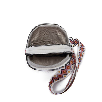 Bohemian Geometric Patterned Crossbody Sling Bag 2797