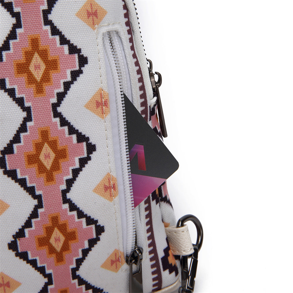 Bohemian Geometric Patterned Crossbody Sling Bag 2797