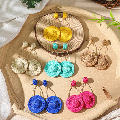 Bohemian Inspired Geometric Hats shape Earrings 2851