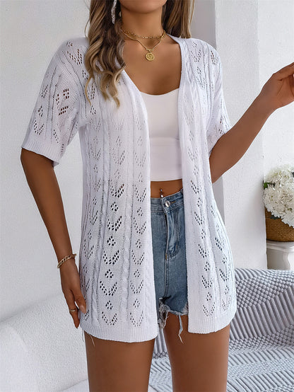 Bohemian-Inspired Knitwear Cardigan Beach Cover-Up 2842