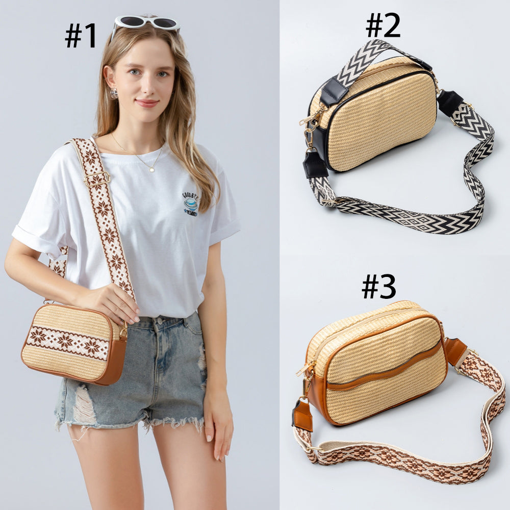 Bohemian Inspired Woven Crossbody Bag 2883