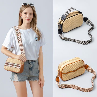 Bohemian Inspired Woven Crossbody Bag 2883 Mix Color