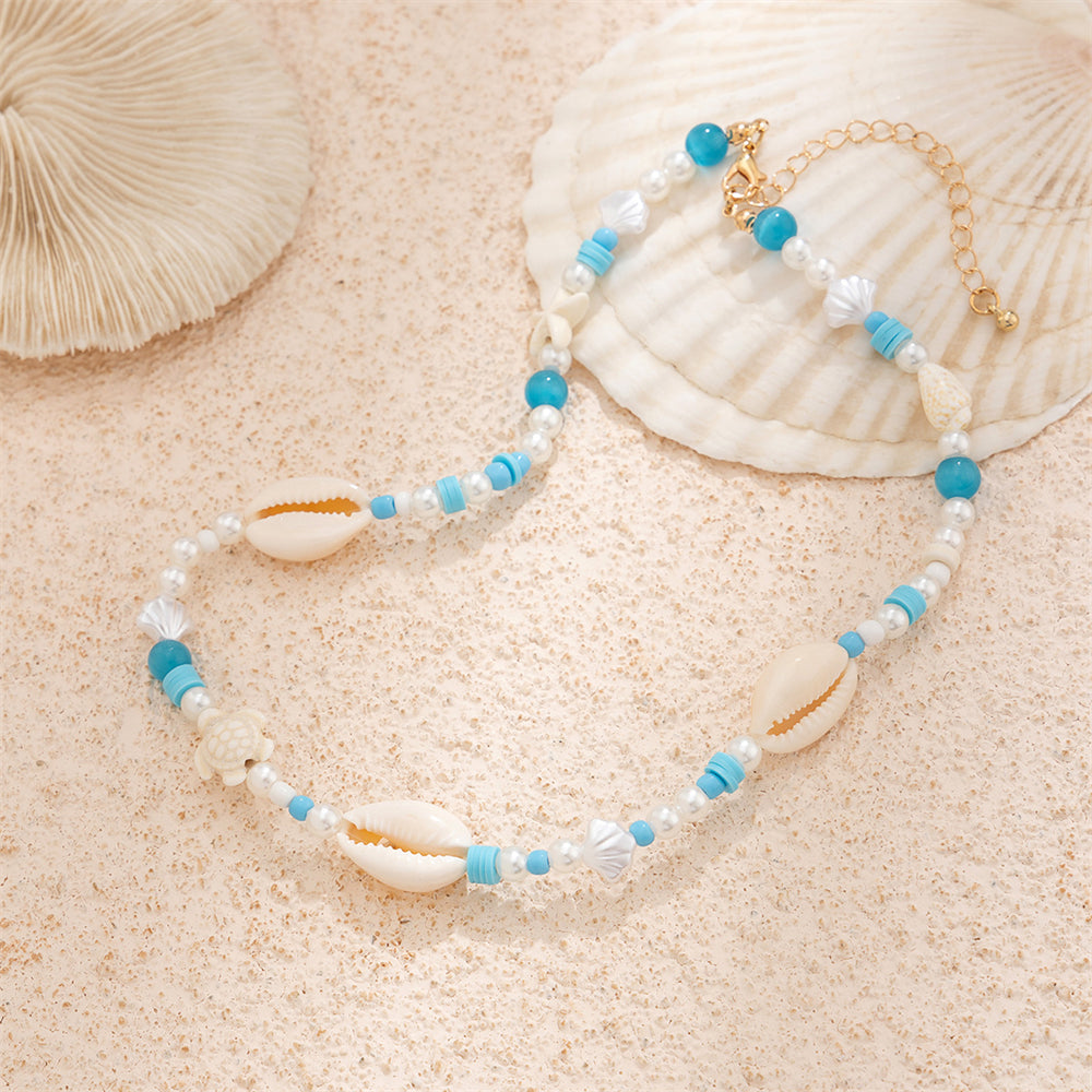 Bohemian Layered Pearl Strand Necklace 3030