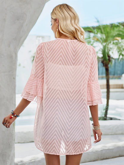 Boho Chic Layered Sleeve Lightweight Kimono 2801