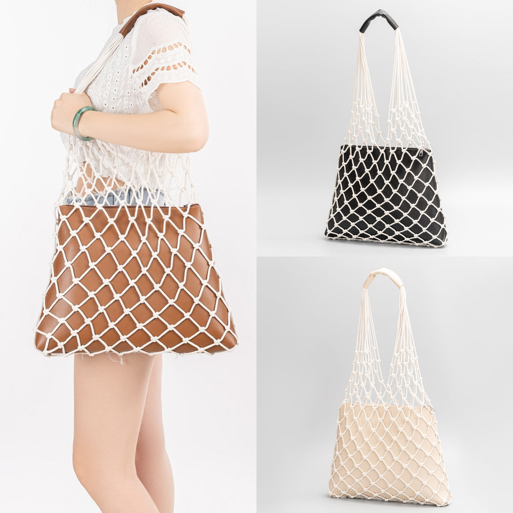 Boho Netted Shoulder Bag 2905 Mix Color