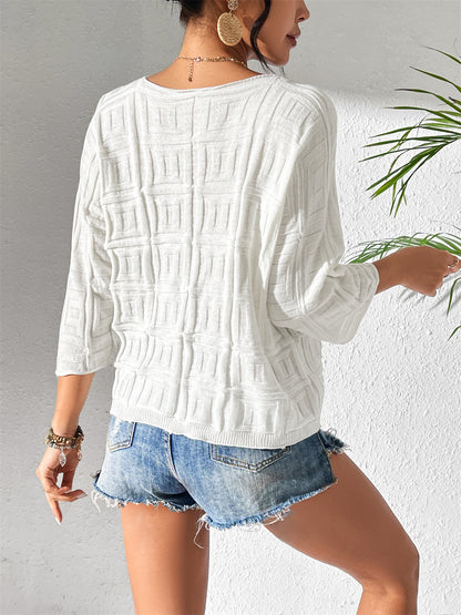 Boho Summer Blouse with V-Neck 2876