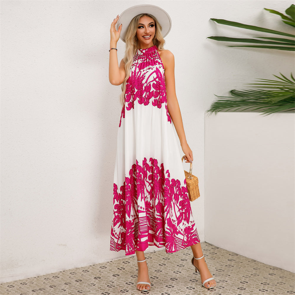 Botanic Beauty A-Line Flowy Sleeveless Dress 2859