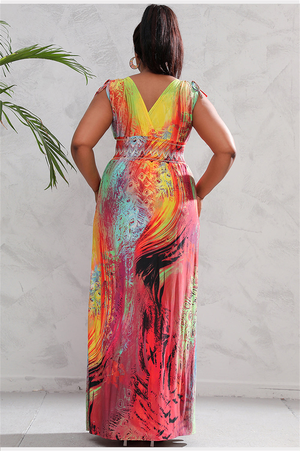 Botanical Beauty Flowing Dress 2979