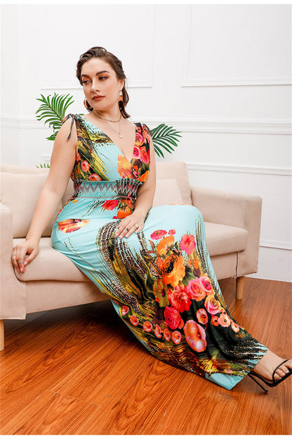 Botanical Beauty Flowing Dress 2979