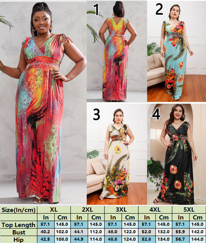 Botanical Beauty Flowing Dress 2979