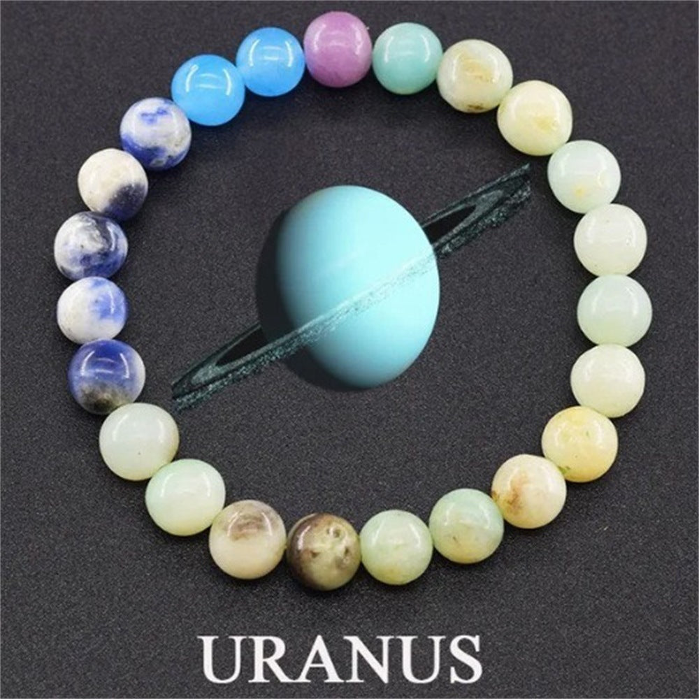 Celestial Body Themed Gemstone Bracelet 3027 Uranus