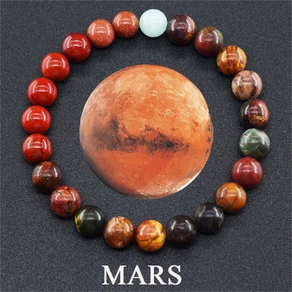 Celestial Body Themed Gemstone Bracelet 3027 Mars