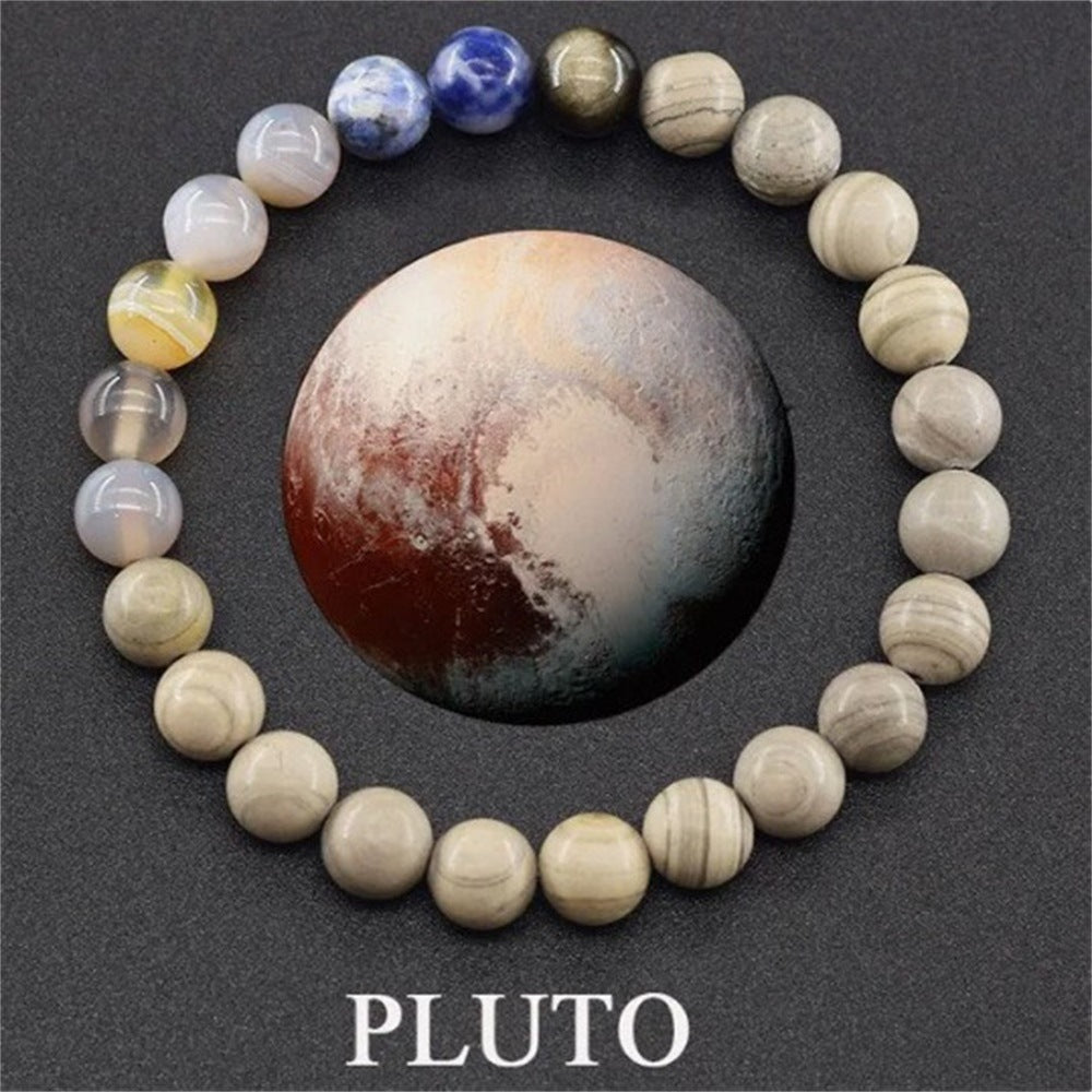 Celestial Body Themed Gemstone Bracelet 3027 Pluto