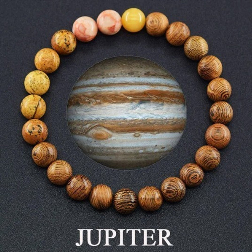 Celestial Body Themed Gemstone Bracelet 3027 Jupiter