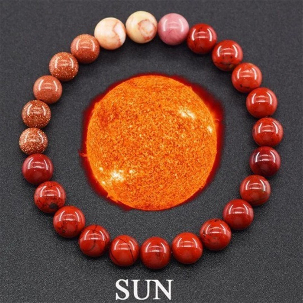 Celestial Body Themed Gemstone Bracelet 3027 Sun