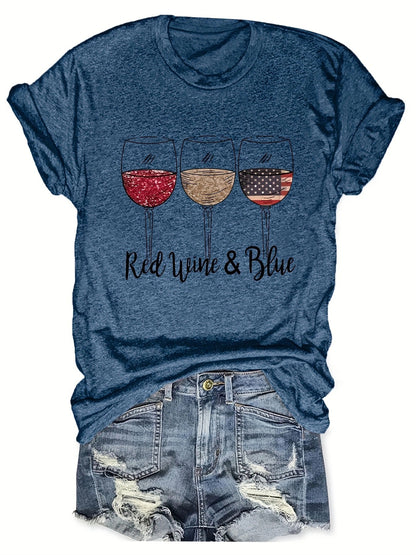 Cheers to Freedom Graphic Cotton Tee 2839