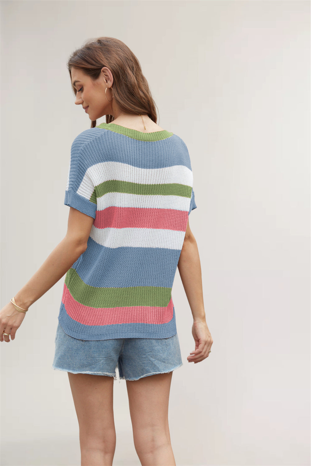 Cozy Stripes Knitted Pullover 2792