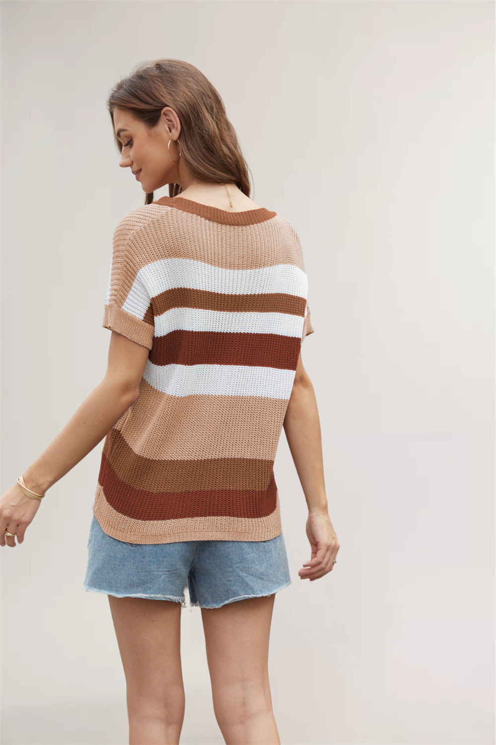 Cozy Stripes Knitted Pullover 2792