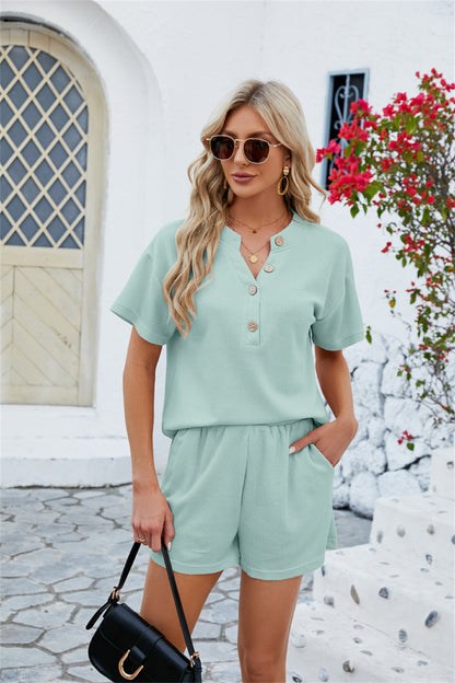 Day-to-Night Comfortable Short Sleeve Romper 2825