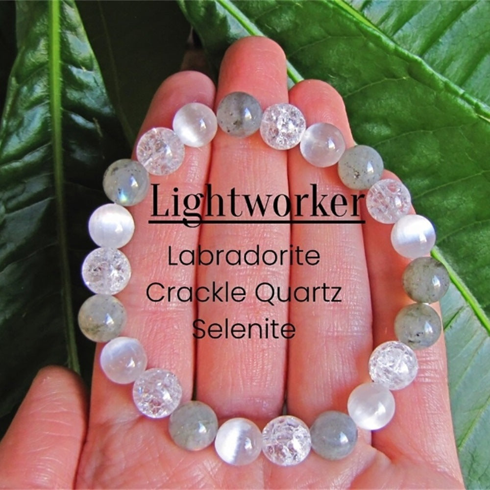 Energy Growth Supportive Crystal Bracelet 3023 Lightworker