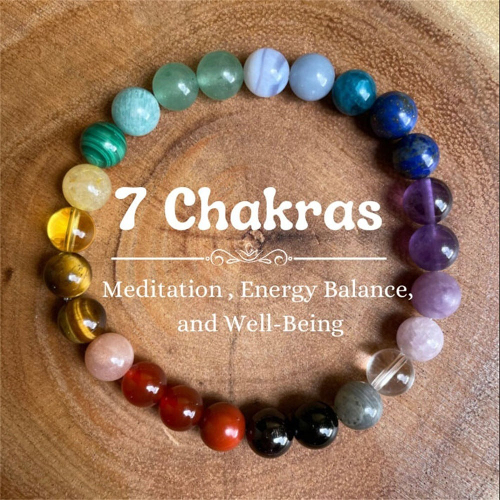 Energy Growth Supportive Crystal Bracelet 3023 7 Chakras