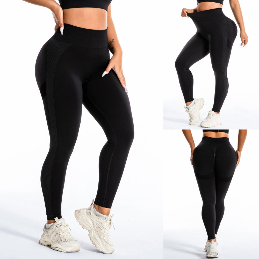 Flexible Yoga Breathable Exercise Tights Leggings 2942 Black