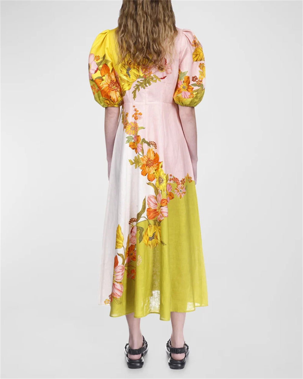 Floral Affair Tea-Length Dress 2972