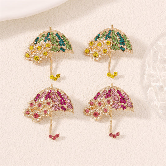 Floral Umbrella Earrings 2815