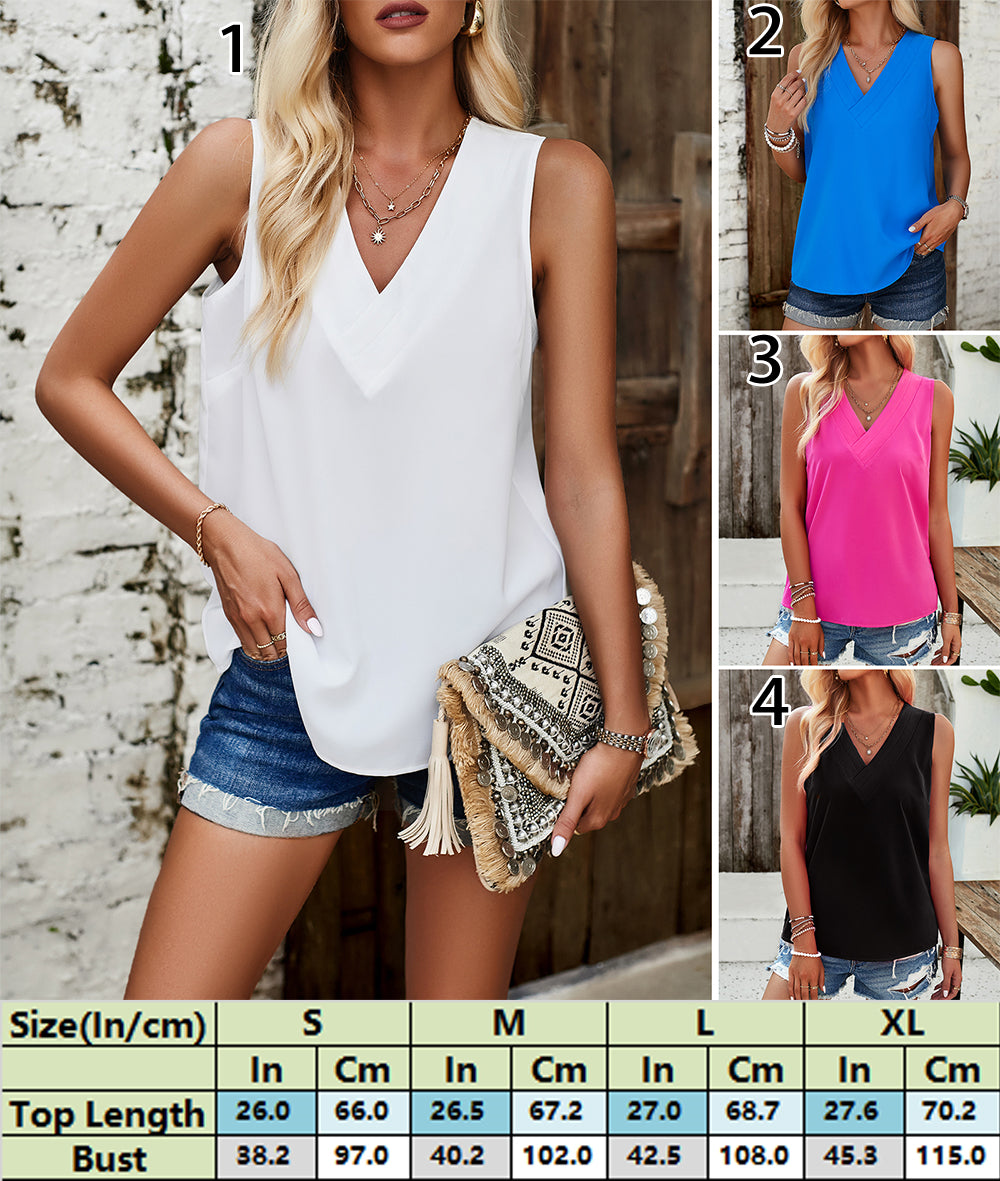 Flowy V-Neck Tank 2955