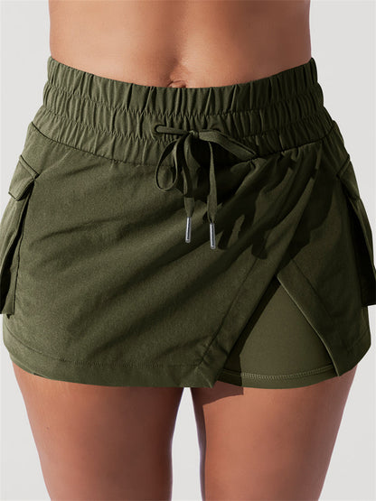 Functional Fitness Shorts with Side Pocket 2906 Military Green