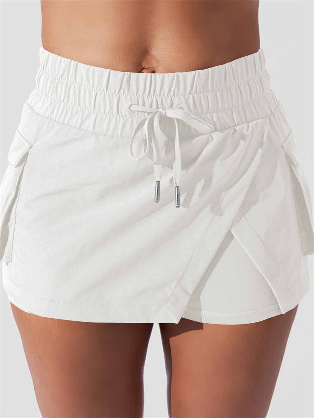 Functional Fitness Shorts with Side Pocket 2906 White