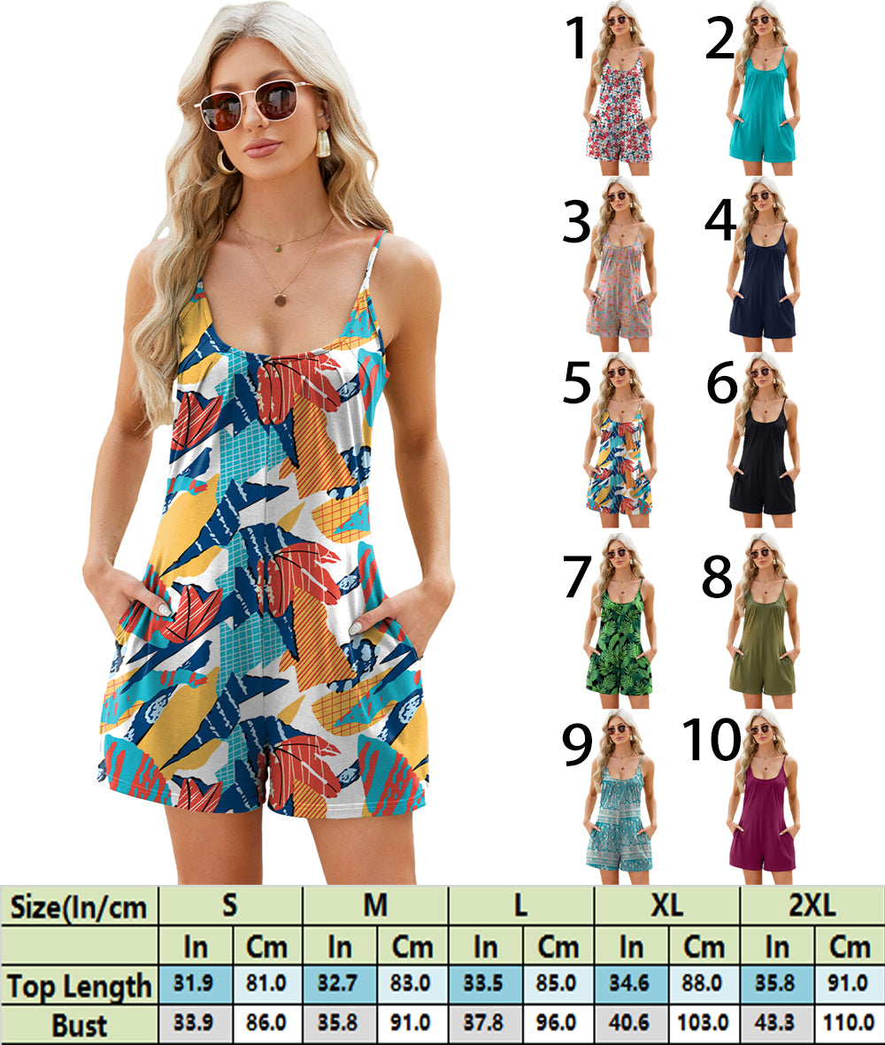 Garden Radiance Fantasy Sleeveless Romper 2735