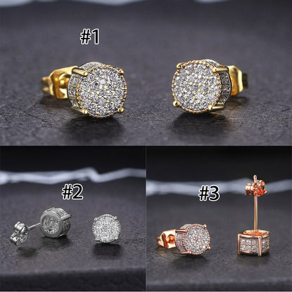 Glamour Gemstone Halo Studs 2962