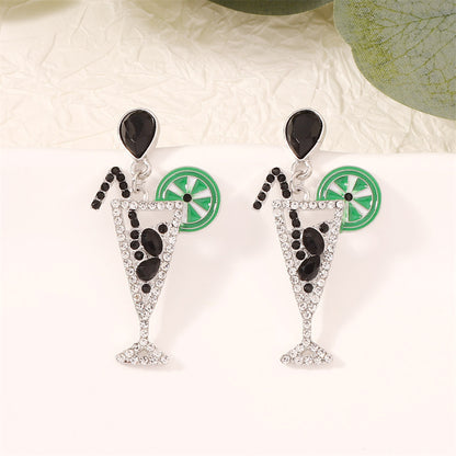 Glistening Gala Gem Drop Earrings 2886 Black