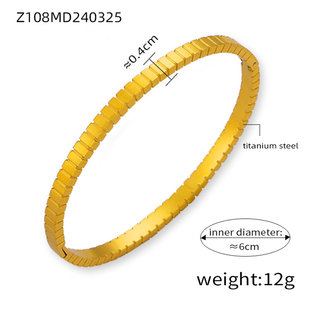 Golden Elegance Gemstone Bangle 2919 Golden-4