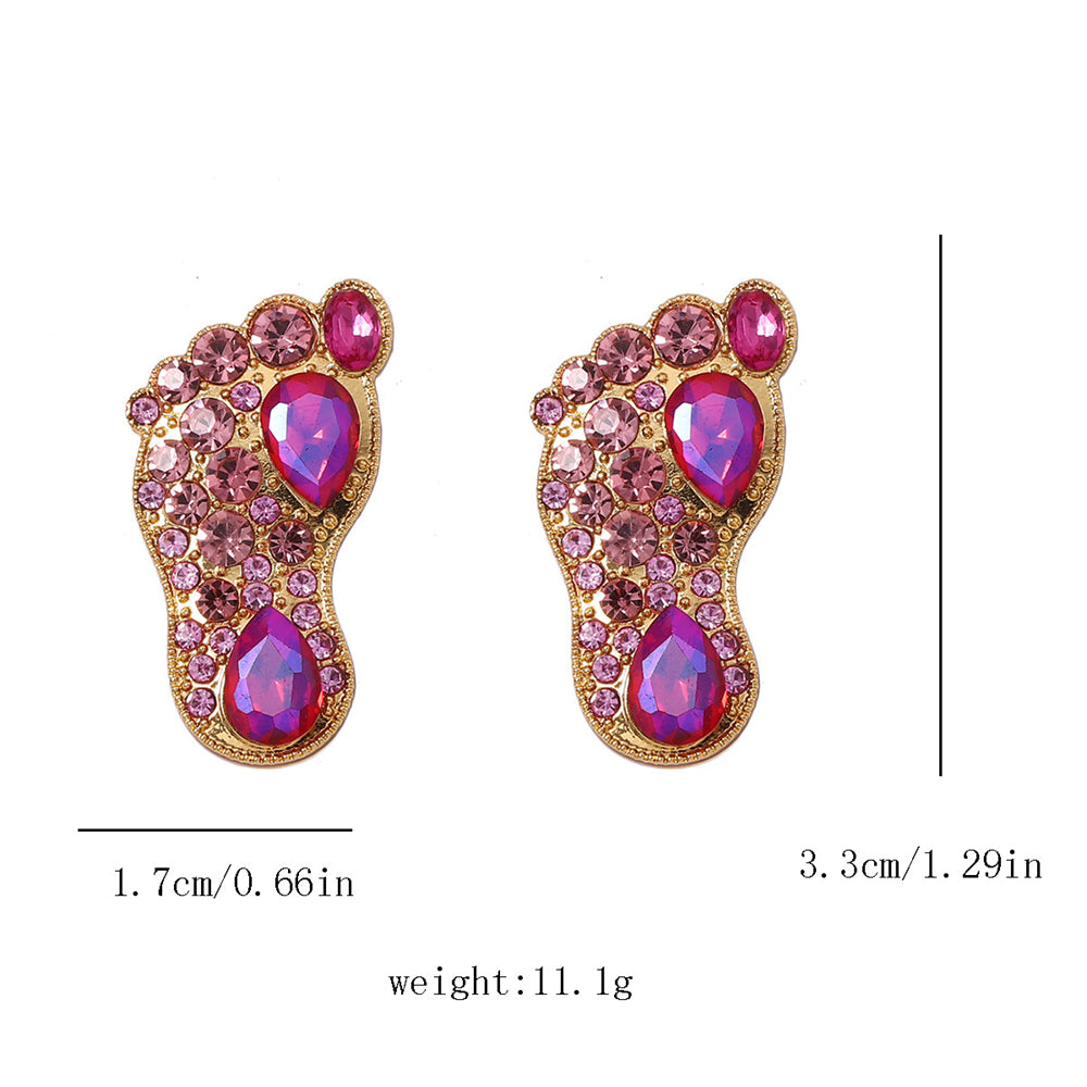 Golden Frame zircon Earrings 2922