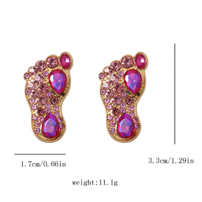 Golden Frame zircon Earrings 2922