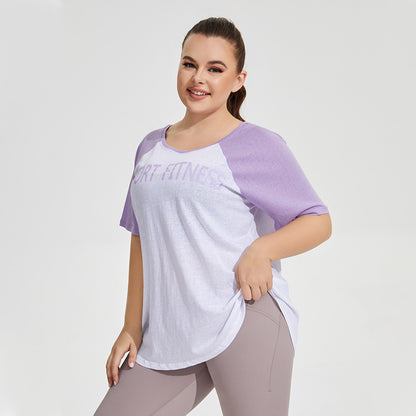 Gym-Ready Raglan Performance Top 2947 Purple