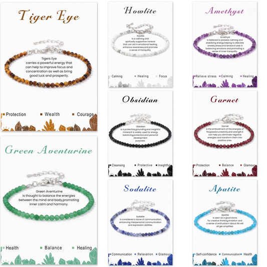 Healing Stone Bracelet Collection Energy Bracelets 3026 Random style