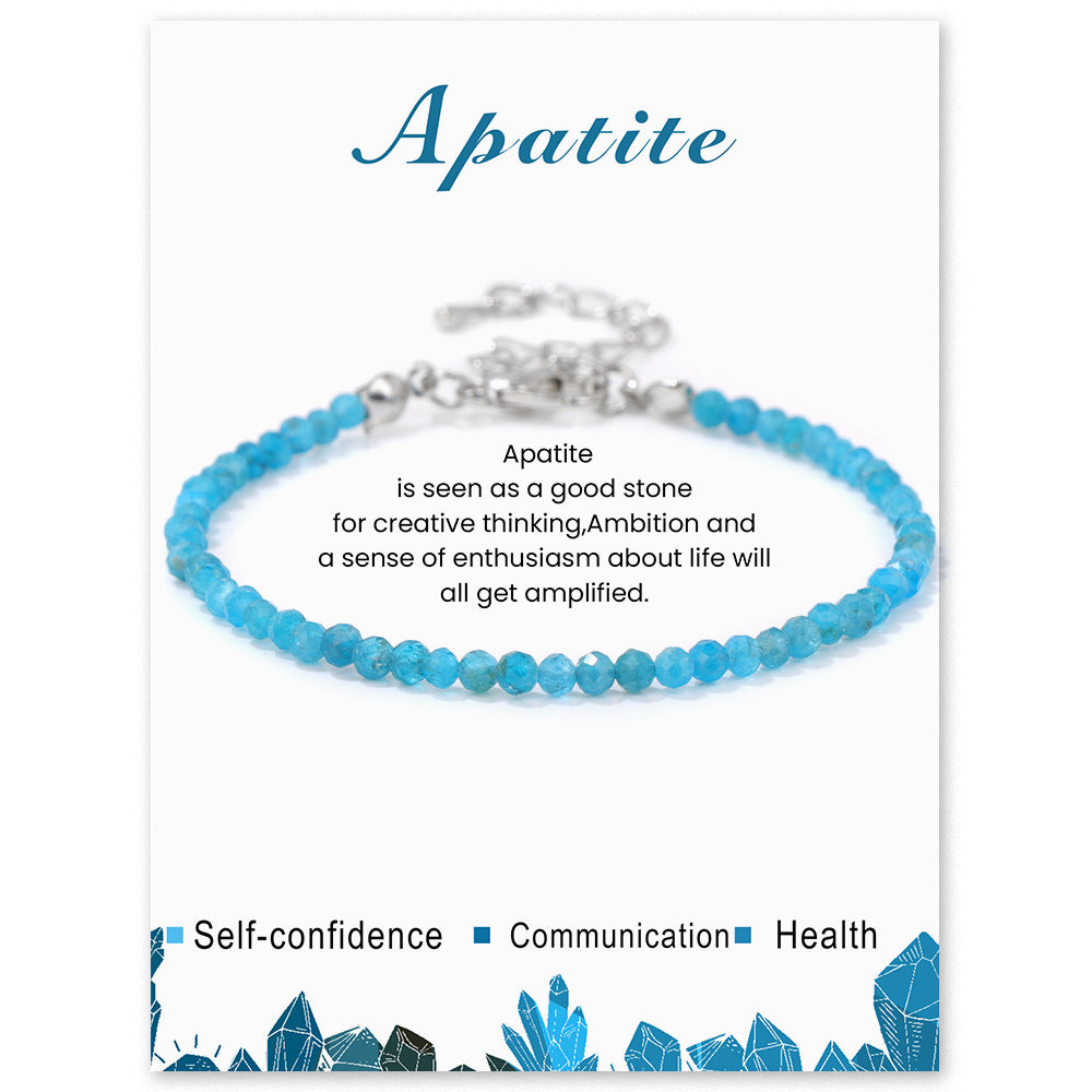 Healing Stone Bracelet Collection Energy Bracelets 3026 Apatite