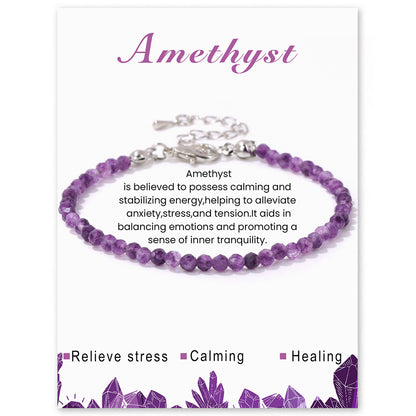 Healing Stone Bracelet Collection Energy Bracelets 3026 Amethyst